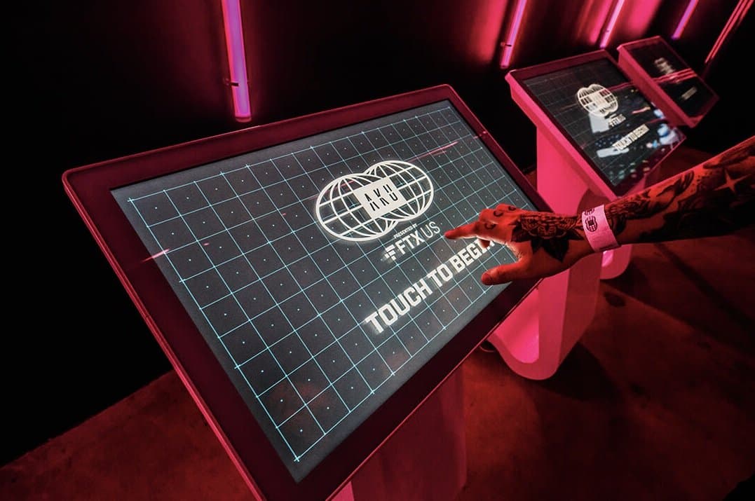 Interactive kiosks for avatar selection