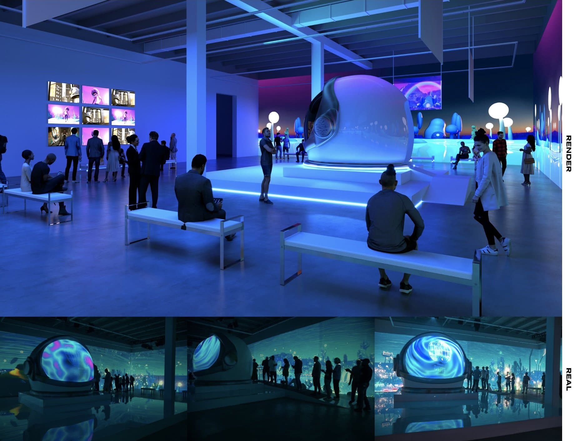 Main room with audience