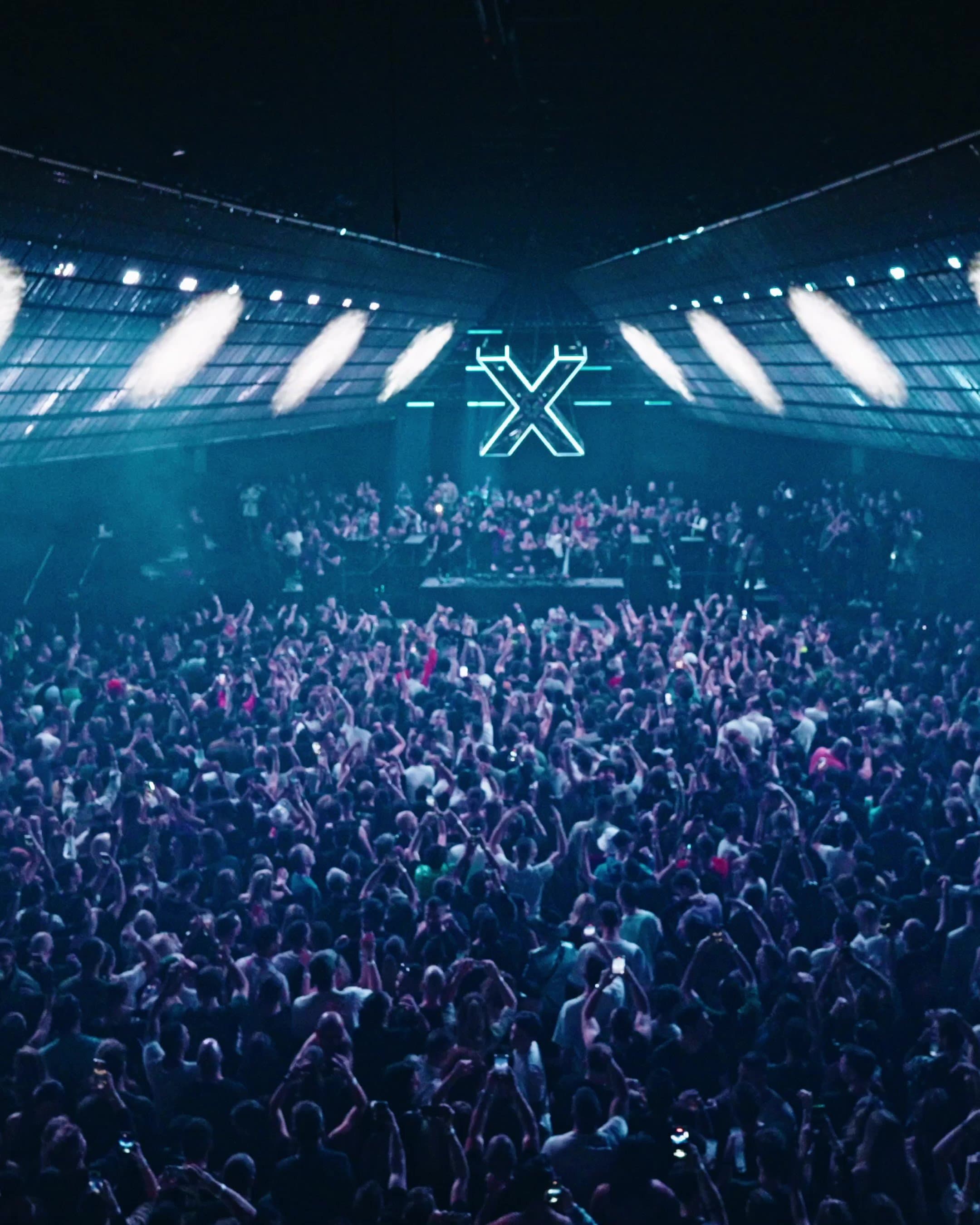 X stage element with LED mapping activated